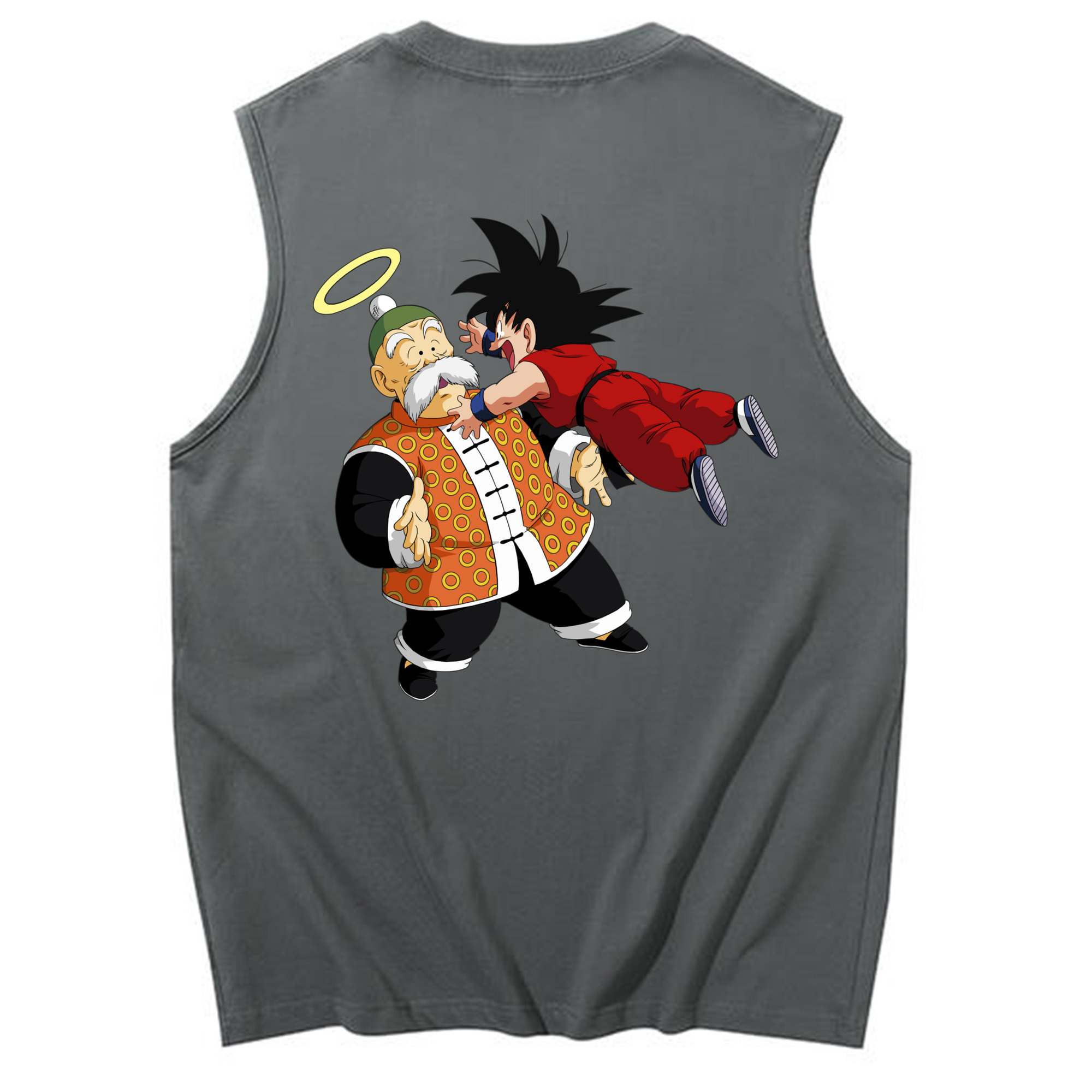 （画像用） ドラゴンボール 孫悟空（そん ごくう）Son Goku カカロット DRAGON BALL Kakarotto コットン100％タンクトップ（背面プリント）